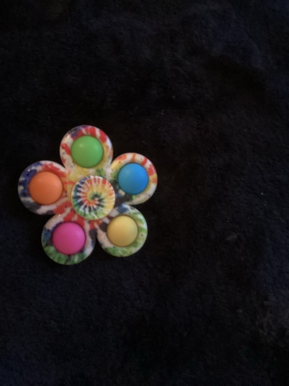 Tie-Dye Flower Pop Fidget Toy - Multicolor